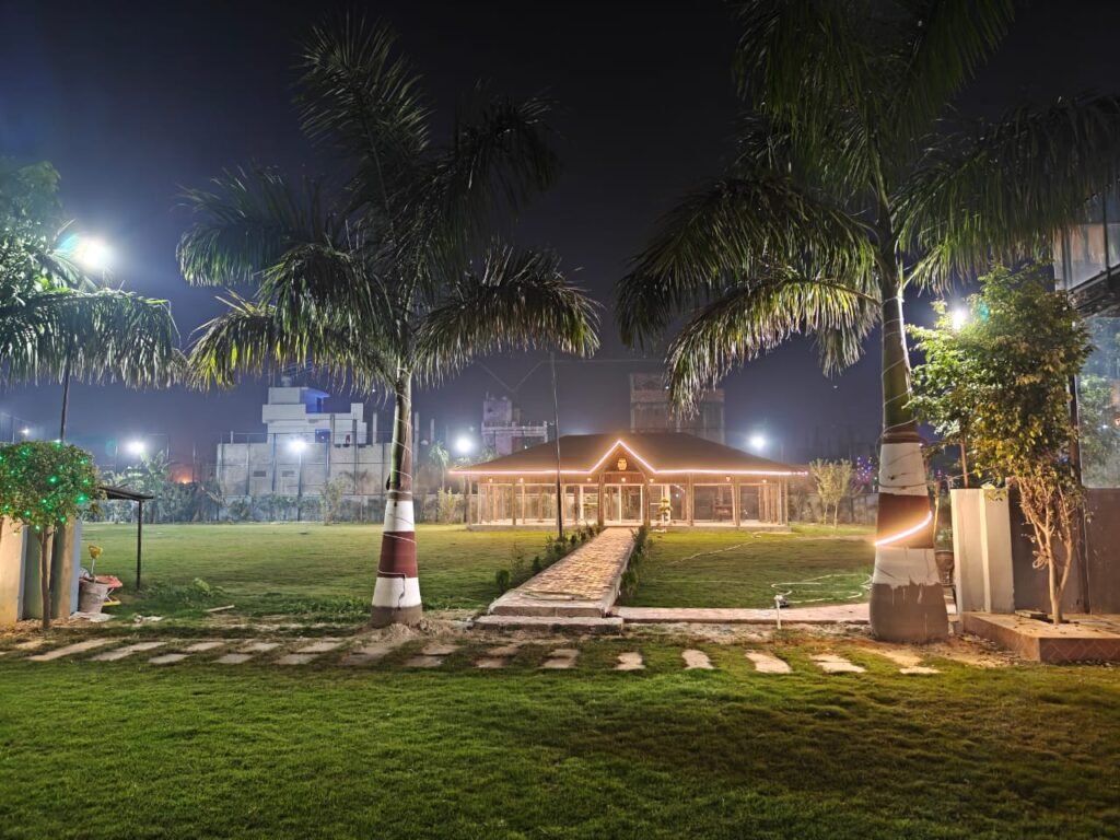 Corporate outing private resort with lawn near in Lucknow